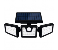Spot solaire 3 têtes avec IR 800 LUMENS