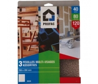 3 feuilles multi-usages assorties 230 x 280 mm