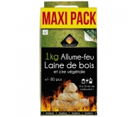 Allume-feu laine de bois 100% naturel
