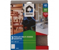 3 feuilles multi usages assortis MDD 230 x 280mm
